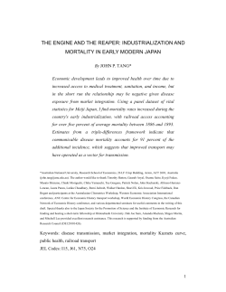 the engine and the reaper: industrialization and mortality in early