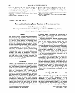 New analytical scattering-factor functions for free atoms and ions