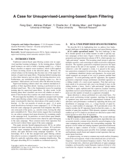 A case for unsupervised-learning