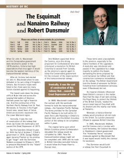 The Esquimalt and Nanaimo Railway and Robert
