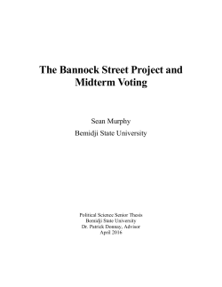 The Bannock Street Project and Midterm Voting