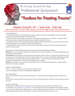 Learning Objectives 1. Participants will be able to identify/describe