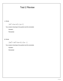 Test 2 Review