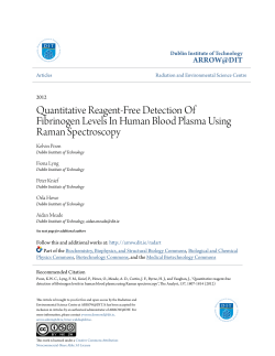 Quantitative Reagent-Free Detection Of Fibrinogen