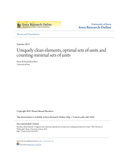 Uniquely clean elements, optimal sets of units and counting minimal