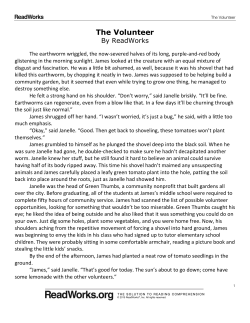 The Volunteer Passage Questions