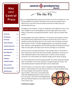 May 2017 - Central Presbyterian Church