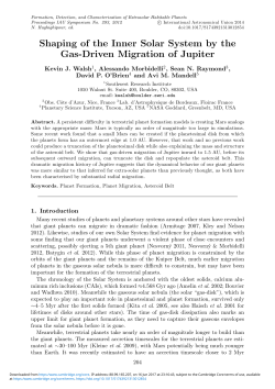 Shaping of the Inner Solar System by the Gas