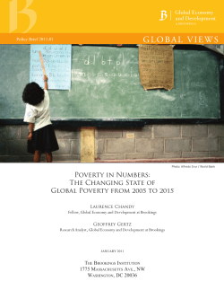 Poverty in Numbers - Brookings Institution