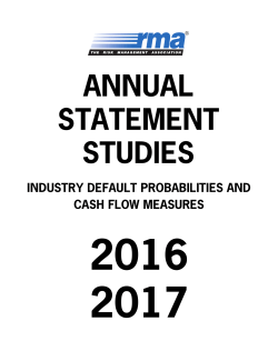 ANNUAL STATEMENT STUDIES