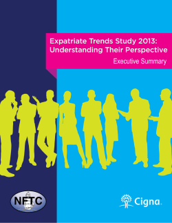 Expatriate Trends Study 2013 - Cigna Global Health Benefits