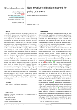 Non-invasive calibration method for pulse oximeters