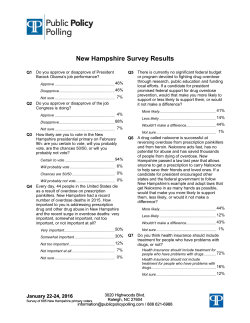 New Hampshire Survey Results
