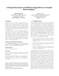 A Simple But Exact and Efficient Algorithm for Complex Root Isolation