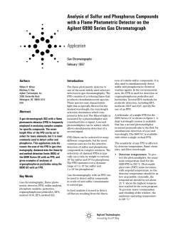 Analysis of Sulfur and Phosphorus Compounds with a Flame