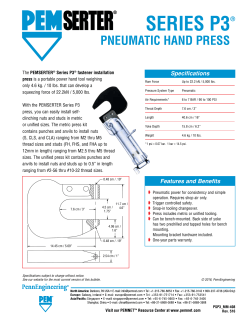 PEMSERTER Series P3&trade; Press and Micro