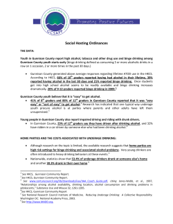 Social Hosting Ordinances