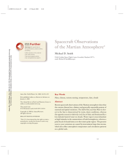 Spacecraft Observations of the Martian Atmosphere