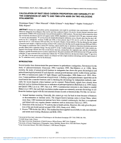 calculation of past dead carbon proportion and variability by the