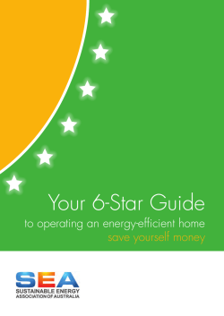 Your 6-Star Guide to operating an energy efficient