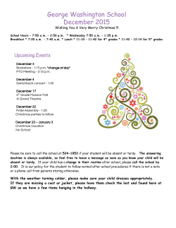 George Washington School December 2015