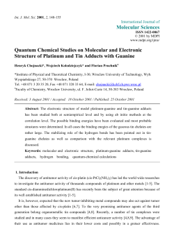 Quantum Chemical Studies on Molecular and Electronic Structure of