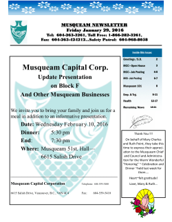 Musqueam Capital Corp.