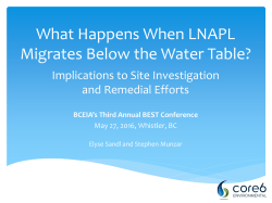 Determining Background Groundwater Quality