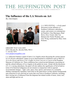 The Influence of the LA Streets on Art