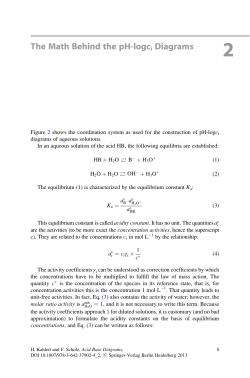 The Math Behind the pH-logci Diagrams