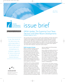 ERISA Update: The Supreme Court Texas Decision and Other