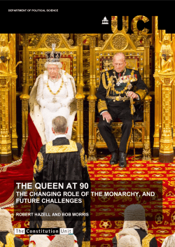 The Queen at 90 The Changing Role of the Monarchy, and