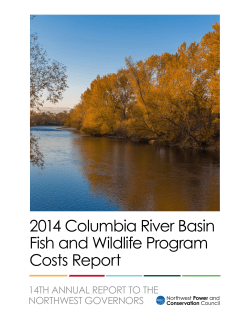 2014 Columbia River Basin Fish and Wildlife Program Costs Report