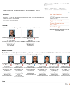 Kentucky`s U.S. Senators