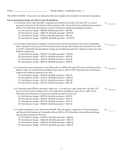 Installment Loans 1.tst