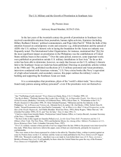 The US Military and the Growth of Prostitution