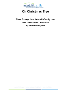 Oh, Christmas Tree: Three Essays with Discussion Questions