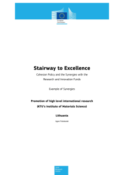 Promotion of high level international research