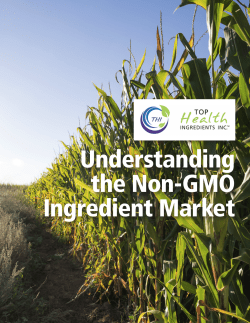 Understanding the Non-GMO Ingredient Market
