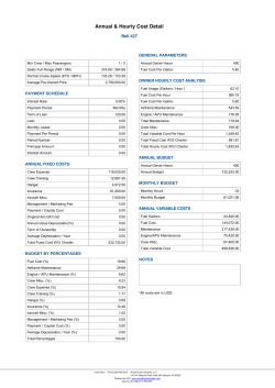 Bell 427 Operating Costs - Aircraft Cost Calculator