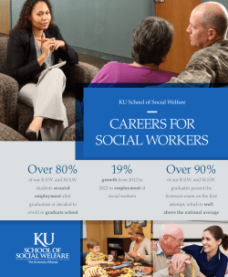 careers for social workers - KU School of Social Welfare
