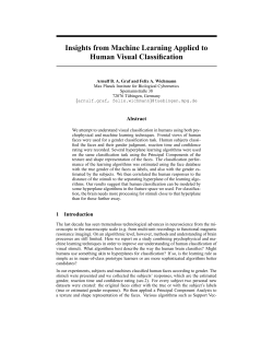 Insights from Machine Learning Applied to Human Visual