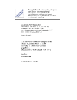 A multilevel event history analysis of the effects of grandmothers on