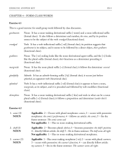 chapter 4 &ndash; form-class words