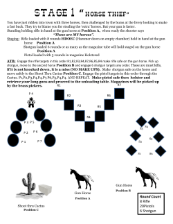 Stage 1 &ldquo; Horse Thief Horse Thief&rdquo;