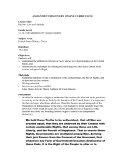 ASSIGNMENT DISCOVERY ONLINE CURRICULUM Lesson Title