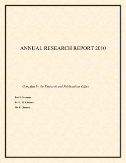 annual research report 2010
