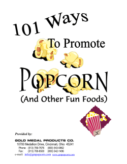 Provided by: GOLD MEDAL PRODUCTS CO. 10700 Medallion