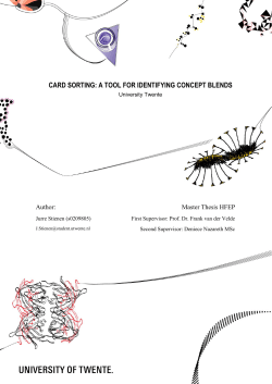 card sorting: a tool for identifying concept blends