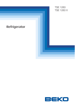 Beko TSE 1283 Refrigerator User Manual